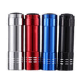 Howlighting 9 LED UV Flashlight Aluminum Body AAA Battery Operated Portable Small Emergency Use