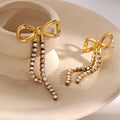 New Arrival High Polished Minimalist Stainless Steel Earring Women Jewelry Triple Half Moon Stud Swirl Earrings