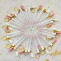 Private Label Eyelash Cleaning Brush With Keyring Wand Tube With Eyelash Cover Mascara Wand Tubes Cases Wand Lash Cleaner Brush