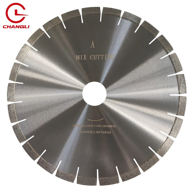 Industrial Mix Cutting 350mm 14inch Ti-coated Stone Power Tools U Slot Circular Diamond Saw Blade for Granite Basalt Tile