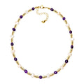 Natural Pearls & Stone Chain Necklaces for Women Gold Color Goth Necklace Choker Fashion Jewelry OEM Wholesale