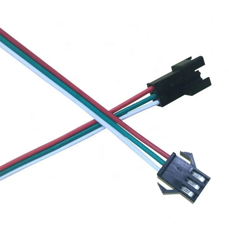 3 Pin Male Female Wire Connector JST Connectors Cable  SM Male and Female Terminal Wire