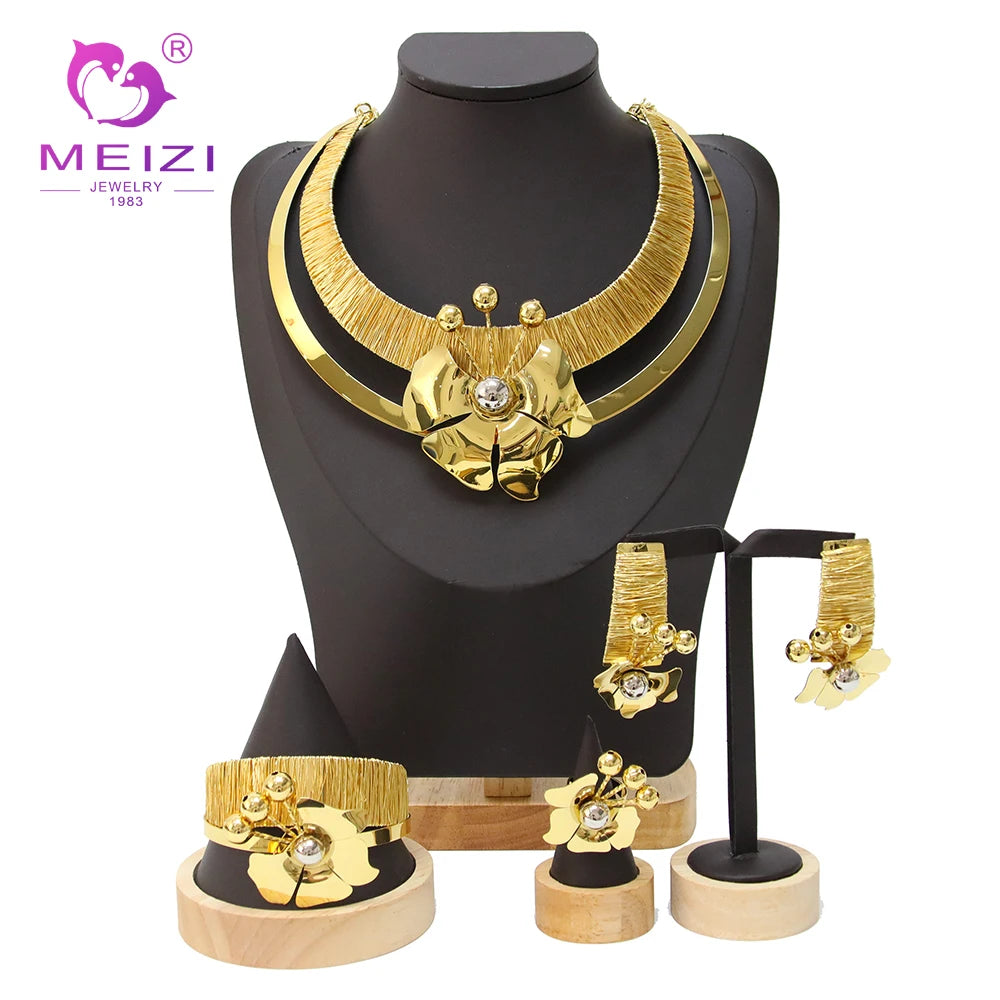 MEIZI Jewelry Elegant Luxury Ladies Party Wedding Jewelry Set