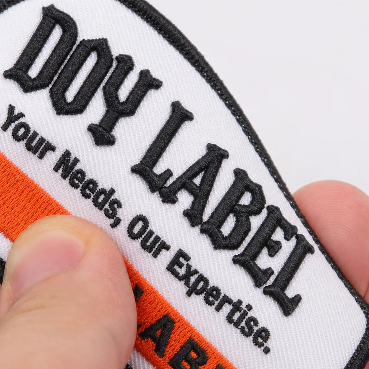Iron on Embroidery Fabric Badges Supplier Custom 3D Logo Clothing Puff Embroidered Patches for Hats Bags