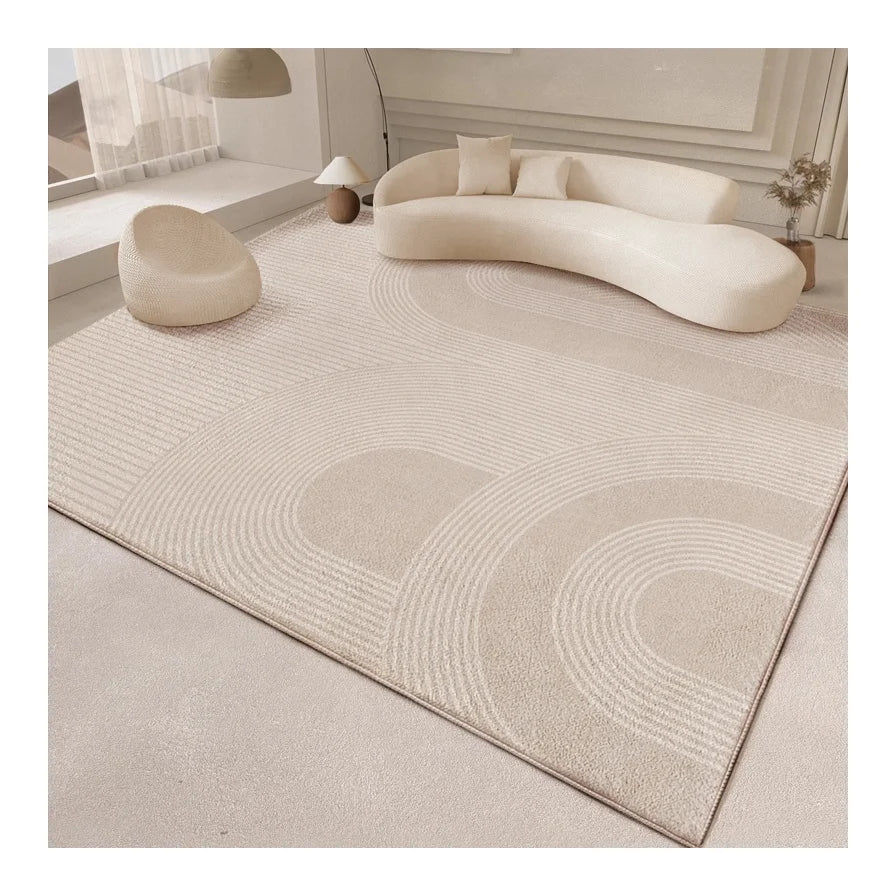 Turkish Rugs Modern Luxury Custom Gold Living Room Carpet Wool Carpet Light Geometry Rugs