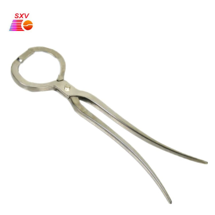 New SXV SXV-190 Stainless Steel Cattle Nose Ring Installation Clamp Pliers for Livestock Farm Use 350mm
