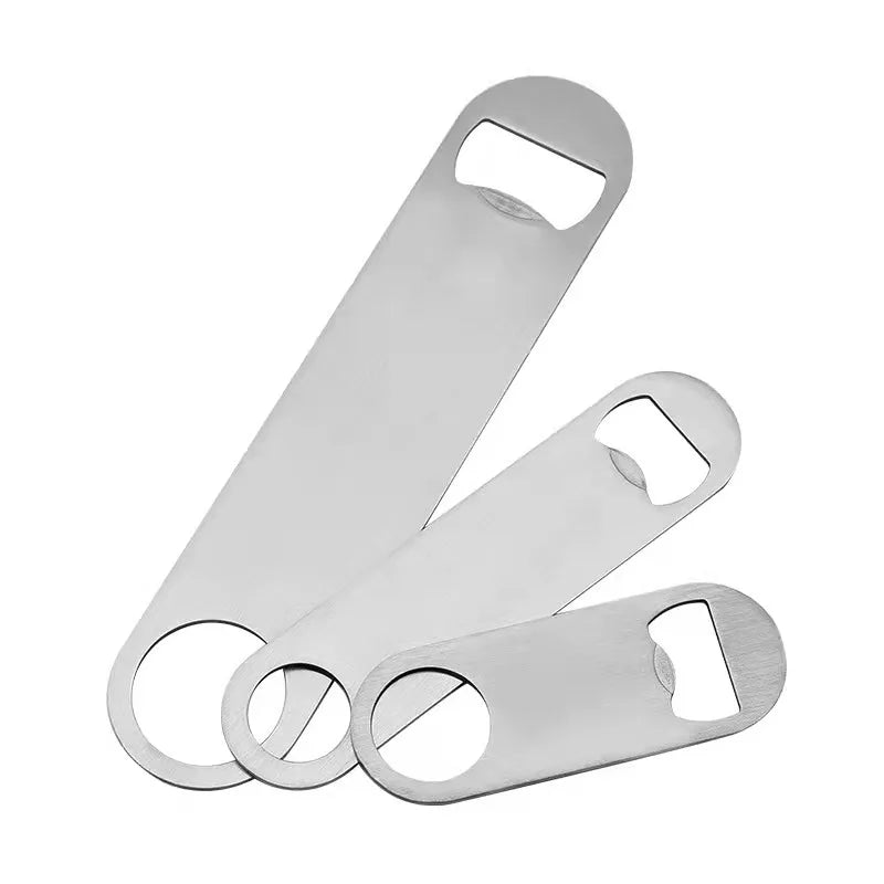 Custom Wholesale Stock 88x32mm Mini bar Blade Stainless Steel Bottle Opener