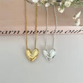 Fine Jewelry Dainty 18k Gold Plated Minimalist Jewelry 925 Sterling Silver  Heart Necklace