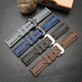 Sport Liquid Silicone Watch Straps With Metal Buckle 20mm 22mm 24mm 26mm Vulcanized Rubber Watch Band for Penera Watch