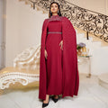 2024 Ramadan New Design Islamic Clothing Flower Printed Moroccan Kaftan Dubai Abaya Women Muslim Dress Modest Abaya Wholesale