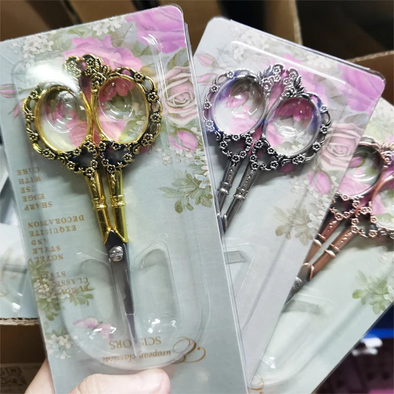 Vintage Plum Cut Stainless Steel Home Cut Window Cut Yarn Hand Tailor Cross Stitch Tea Bag Office Scissors Manicure Scissors