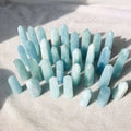High Quality Wholesale Hand Carved Natural Blue Aquamarine Gmetone Crystal Points for Decoration