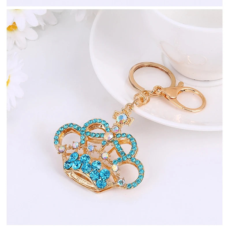 Factory Price Keychain OEM Order Diamond Customize Metal Key Ring Car Bag Phone Accessories Key Chain Gift Manufacturer