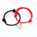 Men Women Romantic Magnetic Bracelet Couples Hollow Stitching Bracelet Weaving Magnet Attract Long Distance Lover Jewelry