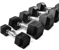 TODO Men's Home Gym Fitness Equipment 1/2/3/4/5/6/7/8/9/10/15/20 KG Rubber Hex Iron Dumbbell Set 20kg Metal Dumbbell Black Color