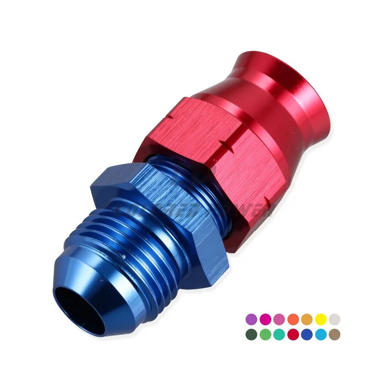 ColoredPower Racing Parts Aluminum Anodized 5/8" Fuel Hardline Tube to Male 10AN Adapter Connector Fittings