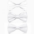 Brand New Men's White Plain Polyester Bow Tie With High Quality