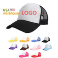 Sublimation Trucker Hat Custom logo Us Warehouse 5 Panel Polyester Hat for Sublimation Foam Mesh Baseball Cap Sublimation Hat