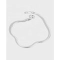 Fashion DIY Jewelry 100% 925 Sterling Silver Classic 2mm Simple Snake Chain Bracelets for Women