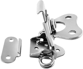 OEM ODM Zinc Plated 304 Stainless Steel Customizable Twist Latch with Keeper and Spring Butterfly Draw Latch for Case Box