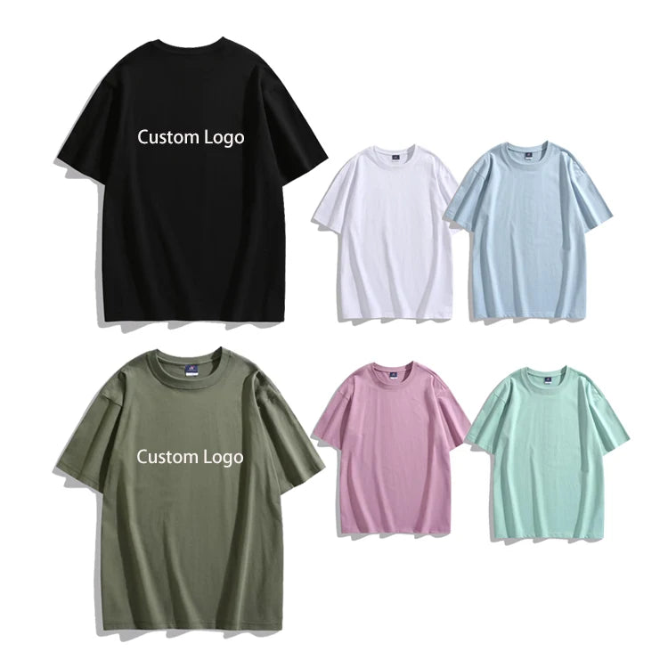 Top Quality Custom Logo Digital Printing Tshirts Oversize Blank Heavy Weight T Shirt for Men 100% Cotton Custom Printed T Shirts