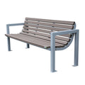 Outdoor Park Furniture Eco Friendly Commercial All Weathe Wood Plastic Composite Bench Seat Public Waterproof Seating Bench