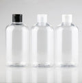 12oz 350ml Plastic Squeezable Boston Round Bottle with Flip Top Caps Packaging for Household Use Shampoo Conditioner Cleaning