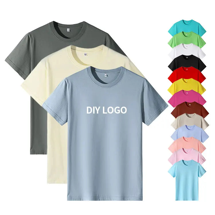 Wholesale Custom Men's Promotional Plain Embroidered Tee Shirt Silk Screen Printing Men's T-shirts Blanks Oversized T-shirts