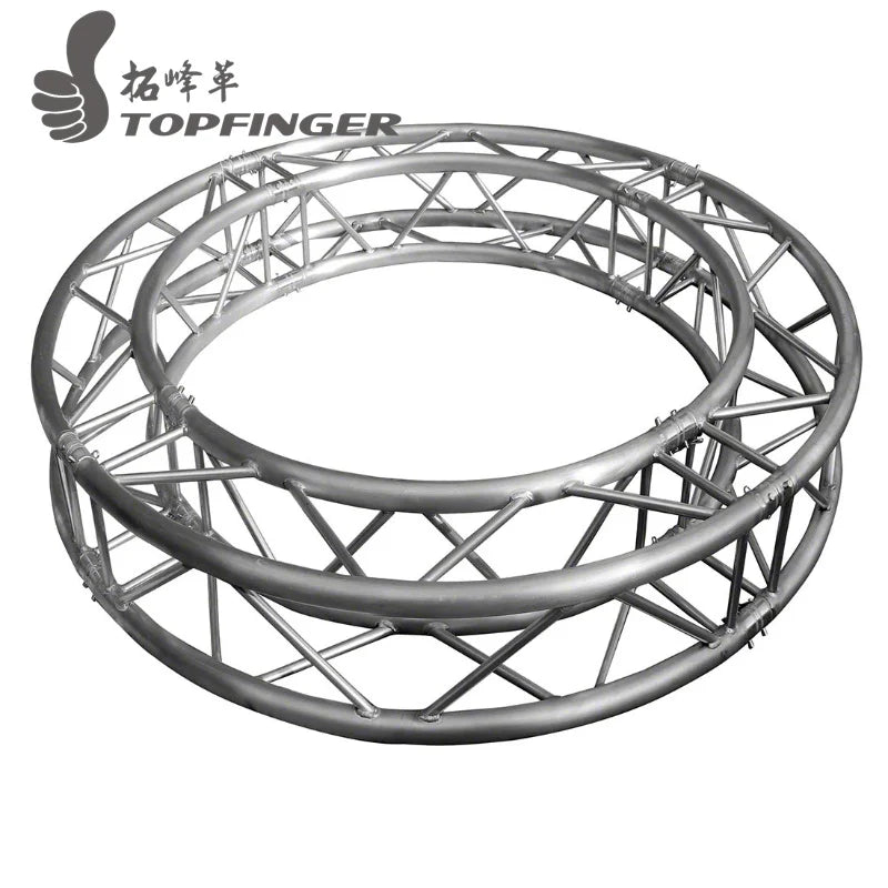 Topfinger Round Light Tower Ground Support Cheap Dj Aluminum Circular Semi Circle Roof Concert Stage Truss