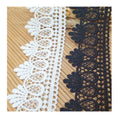 Good Quality 4.8cm Hollowed Polyester Single Edge Embroidery Water-soluble Lace Trim for Ladies Bride Dress LWS26