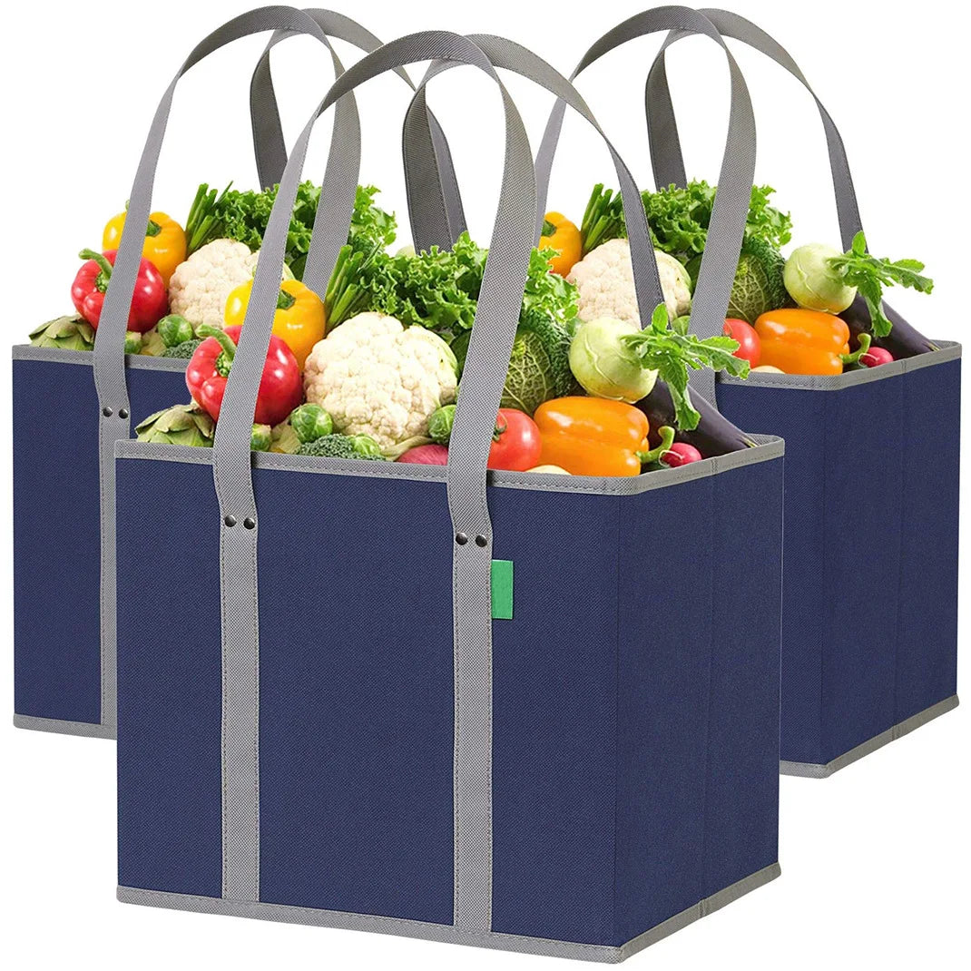 Best Sale Large Capacity Foldable Non-Woven Grocery Box Moisture-Proof Portable Storage Basket Collapsible Laundry Baskets