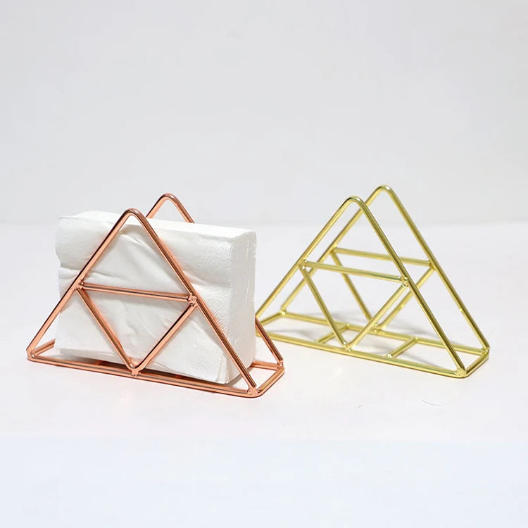 Hot Sale Nordic Personalize Metal Paper Napkin Holder for Home and Hotel Table Top Accessory
