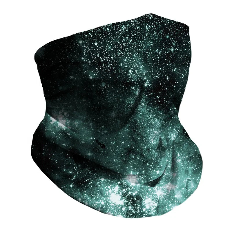 Starry Sky Face Mask Music Festival Seamless Tubular Polyester Bandana Neck Gaiter