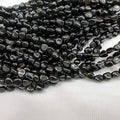 Wholesale Natural Smooth Charm Gemstone Irregular Black Tourmaline 8*10mm Tumble Beads for Jewelry Making