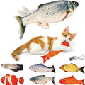 Wholesale Rich Brand Eco-Friendly Plush Electric Cat Flopping Fish Toy Interactive with Catnip and Custom Logo