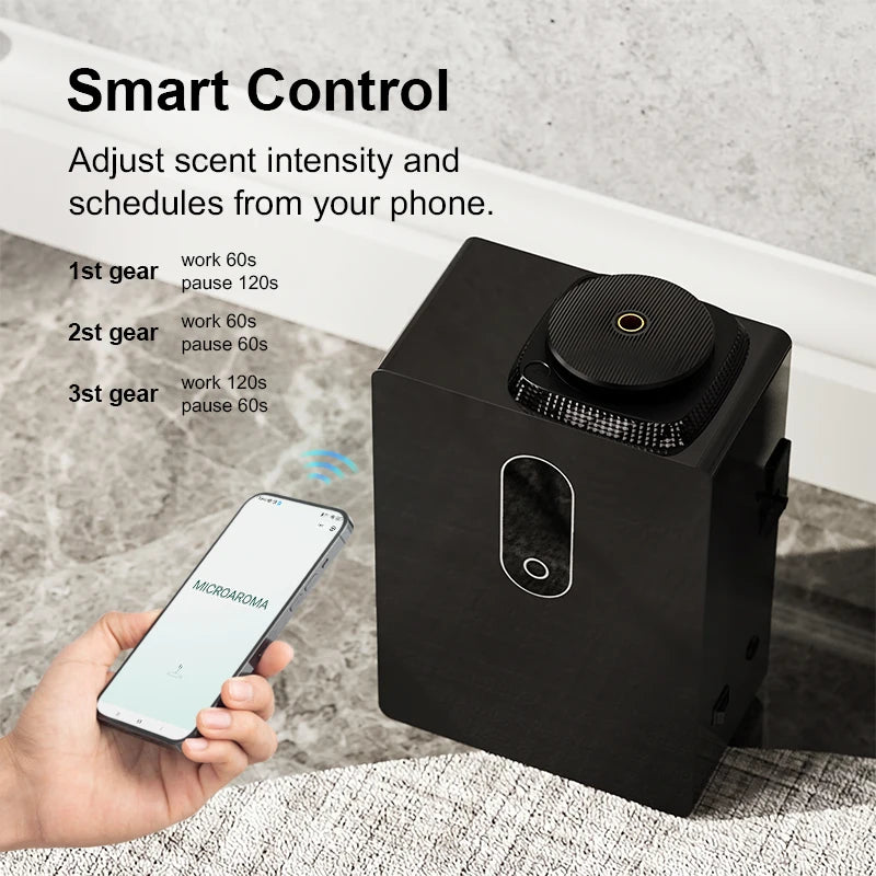 Luxury HVAC Aroma Diffuser DANQ 1000ml Quiet App Control Commercial Diffuser Machine for Office Restaurant OEM ODM Factory MegaBDM