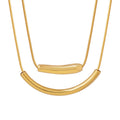 Factory Designer Necklace Smile Long Pendant Stainless Steel Necklace Collar Chain