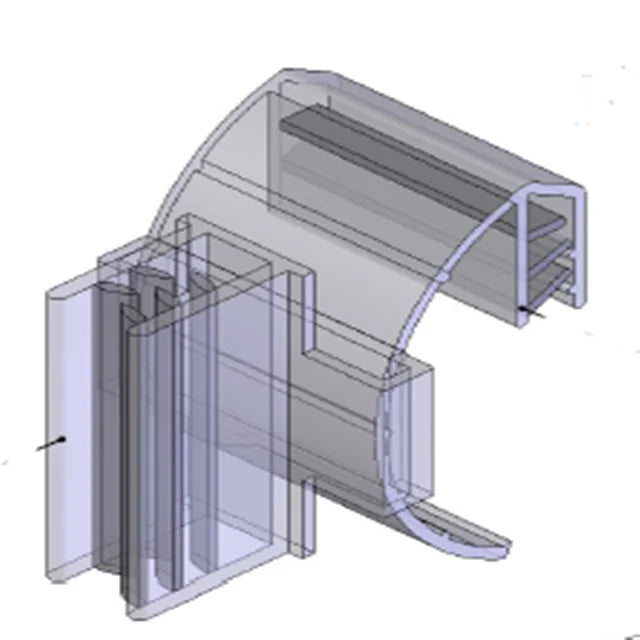 Supermarket Plastic Shelf Edge Label Holder Price  Promotion Display Label Holder for Supermarket Shelf