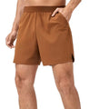 Custom Logo Elastic Waist Shorts for Men Gym Sport Fitness With Pocket Nylon Soft Thin Breathable Casual Men's Shorts