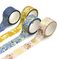 Custom Printing High Quality Gold Foil Stationery Washi Masking Paper Tape Japanese Wahi Tape