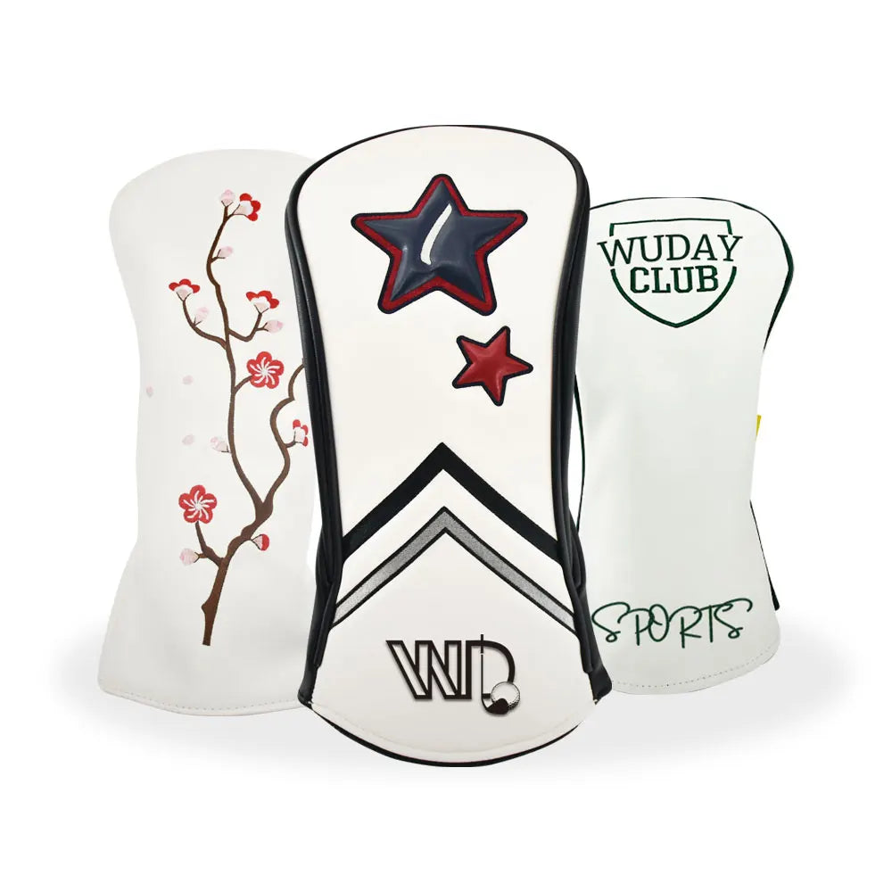 OEM Design Golf Head Covers Leather Custom Logo Golf Driver Headcover