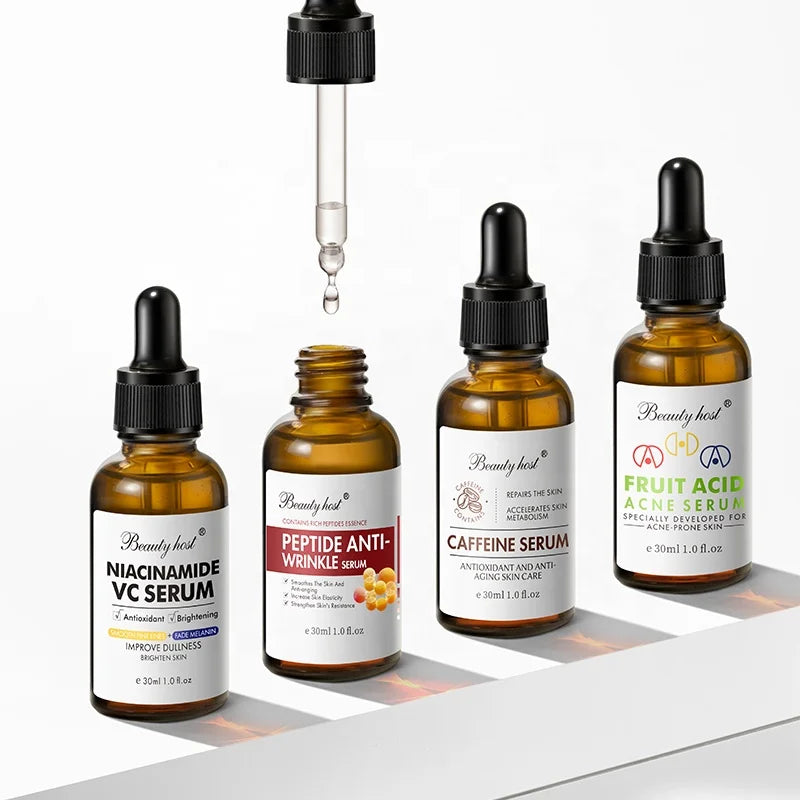 Caffeine Skin Care Serum Whitening Brightening Anti Spots VC Facial Serum Fruit Acid Acne Remove Anti Aging Face Serum