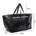 Recyclable Polypropylene Tote Bags Laminated Waterproof pp Woven Shopping Bag Customized Color Printing Portable Woven Bag