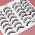 Abestyou 5d New Mix of Lashes Styles 14pairs Russian Eyelashes Strip Lashes False Eyelash Extension Mink Lash Kits Wholesale