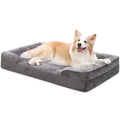 IVYPET XL Fleece Cozy Winter Warm Dog Mat Egg Crate Foam Orthopedic Dog Sofa Bed Rectangle Solid Suede Small Animals Relaxation