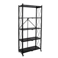 5 Tier Foldable Mini Kitchen Microwave Storage Holder Steel Plate Rack