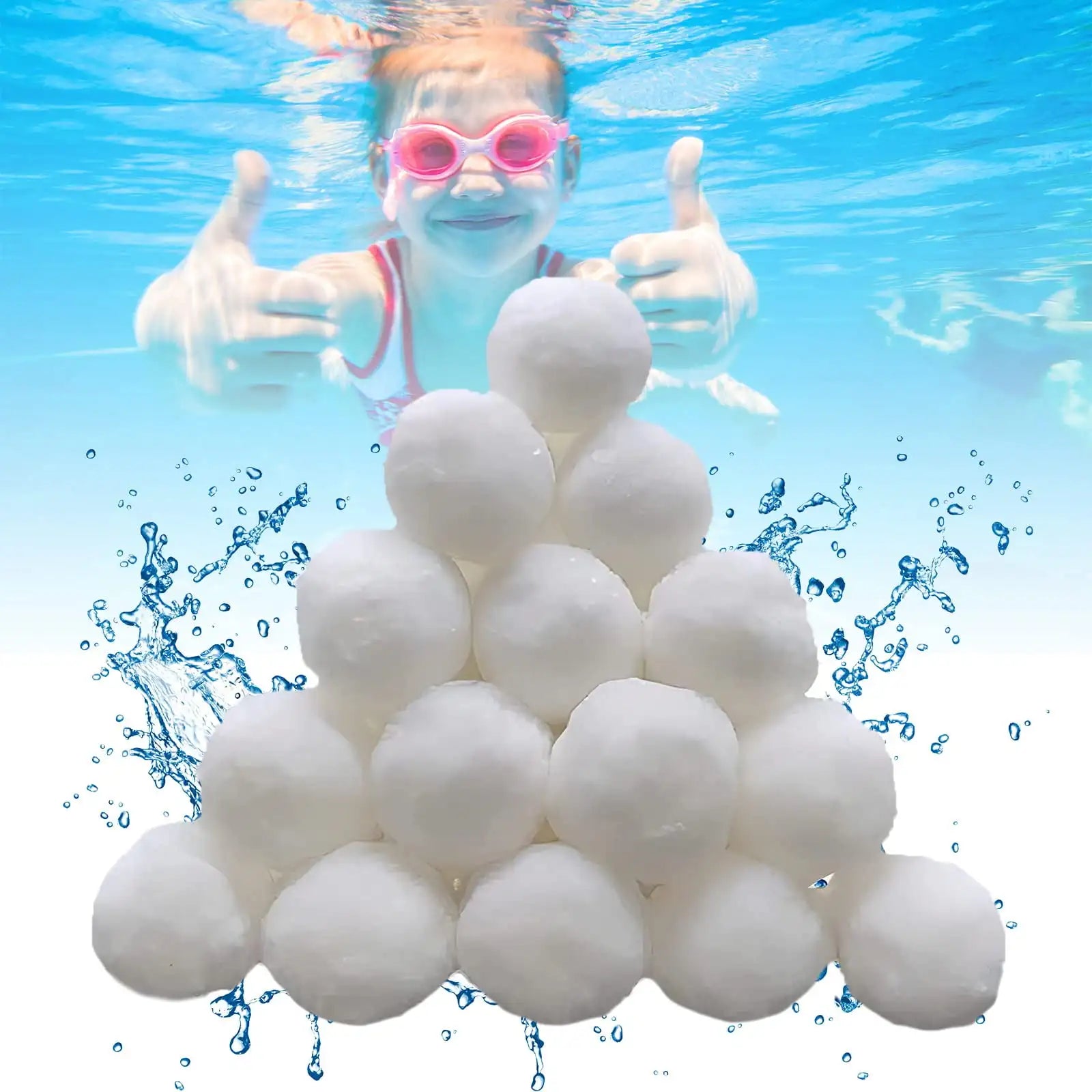 Sand Replacement Polyester Fiber Filter Media Aquarium Bio Balls Swimming Pool Filters Ball