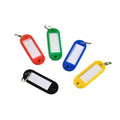 Wholesale Colorful Plastic Key Tags with Label Window Split Ring