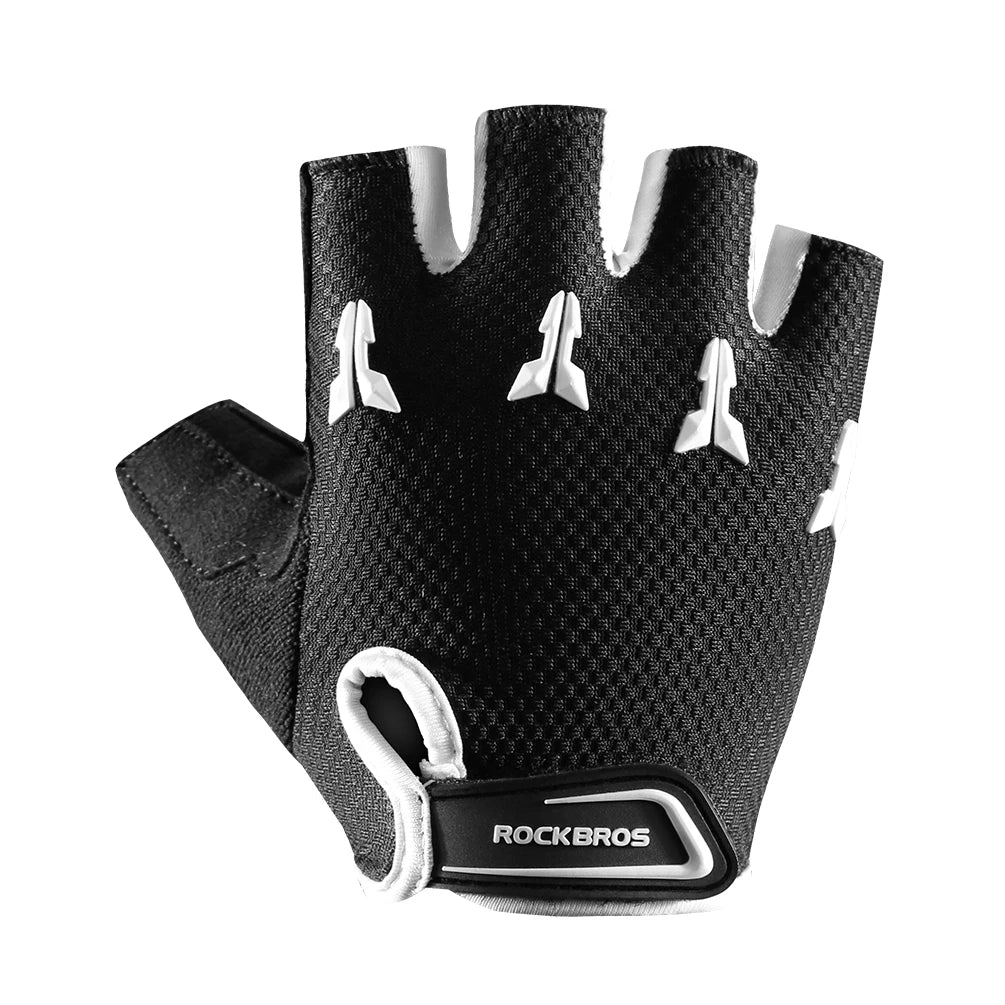 ROCKBROS Bicycle Bike Half Finger Children Kids Sports Gloves Gel Pad Child Gloves Pulley Balance Boy Girl Antiskid Gloves