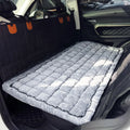 Non-Slip Travel Backseat Pet Bed Mat Plaid Dog Bed for Car Back Seat Washable Custom Furry Dog Car Seat Covers